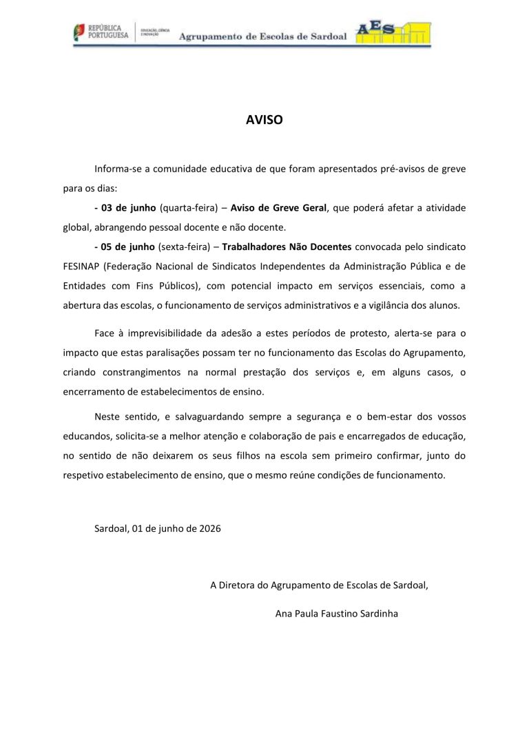 AVISO - Greve 03 e 05 de junho-1